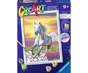 Kreative leker - Ravensburger CreArt Painting by Numbers - Horse at Sunset - 236633