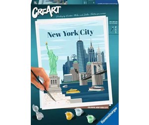 Kreative leker - Ravensburger CreArt Painting by Numbers - Colorful New York - 236862