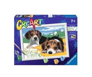 Kreative leker - Ravensburger CreArt Painting by Numbers - Beagle Puppies - 289394