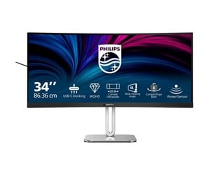 Skjerm - 34" Philips 5000 Series - 3440x1440 - 120Hz - VA - 96W USB-C - KVM Switch - 34B2U5600C/00