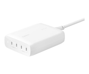 Mobil - Adaptere og ladere - Belkin BoostCharge Pro power adapter - GaN technology - 24 pin USB-C - 200 Watt - WCH015VFWH