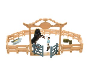 Figurer - Mojo Horse World Western Ranch Corral - 380064 - MJ-380064