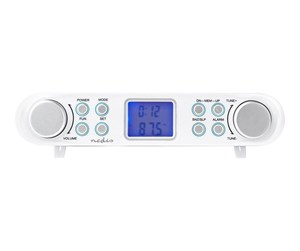 DAB, nettverks- og klokkeradio - Nedis RDFM4000WT - clock radio - FM - Stereo - RDFM4000WT