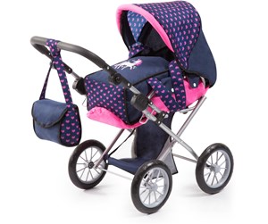 Dukker, Bamser & Utstyr - Bayer Design Doll's Pram City Star - Blue/Pink (13654AA) - 13654AA