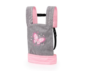 Dukker, Bamser & Utstyr - Bayer Design Doll Carrier - Grey/Pink (62233AA) - 62233AA