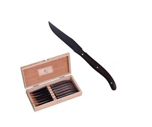 Servering & Servise - Laguiole Steak Knives 6 pcs black - 3661075259518