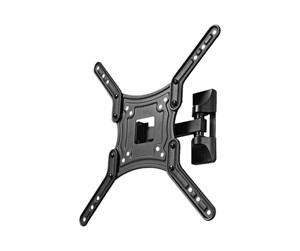 Veggmontering, AV-braketter & AV-møbler - Nedis TVWM1430BK bracket - full-motion - for TV - black 30 kg 55" 100 x 100 mm - TVWM1430BK