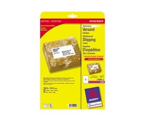 Papir, Fotopapir & Etiketter - Avery Zweckform L7996 - shipping labels - 50 label(s) - 143.5 x 199.6 mm - L7996-25