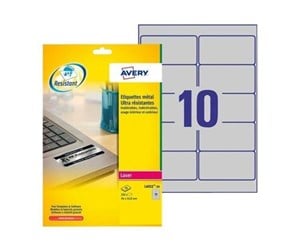 Papir, Fotopapir & Etiketter - Avery Heavy Duty Laser Labels - labels - 200 pcs. - 50.8 x 96 mm - L6012