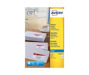 Papir, Fotopapir & Etiketter - Avery - address labels - 525 label(s) - 63.5 x 38.1 mm - J8160-25