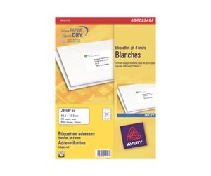 Papir, Fotopapir & Etiketter - Avery - address labels - 600 pcs. - 33.9 x 64 mm - J8159-25