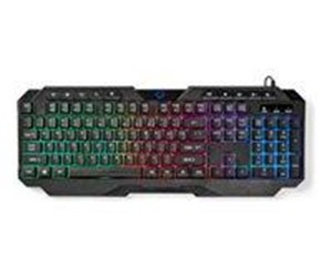 Tastatur - Nedis - keyboard - QWERTY - US - black Input Device - Gamingtastatur - Amerikansk Engelsk - Svart - GKBD110BKUS