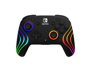 Spill - Tilbehør - PDP Afterglow Wave - Black - Controller - Nintendo Switch - 500-252-BK