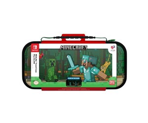 Spill - Tilbehør - PDP REALMz Travel Case - Minecraft Forest Battle Glow in the Dark - Bag - Nintendo Switch - 500-245-FSBT