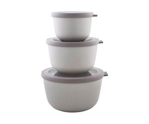 Andre kjøkkenapparater - Mepal - Cirqula High Bowl Set Of 3 - Nordic White (233094) - 233094