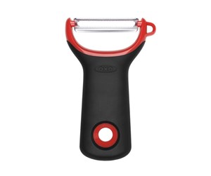 Kjøkkenredskaper - OXO - Serrated Prep Peeler - Black/Red (X-11259000) - X-11259000