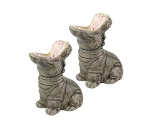 Kjøkkentilbehør - Donkey - Hungry Hippos Salt & Pepper Set - 210741