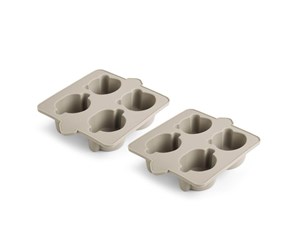 Babyutstyr - Nuuroo Anan silicon baking tin 2-pack - Cobblestone - NU339CS