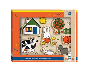 Babyleker - Bambolino Toys Wooden Puzzle Miffy Chunky 7 pcs. - 17074