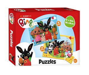 Puslespill - Bambolino Toys Bing Puzzle 2x12pcs. Gulv - 19095