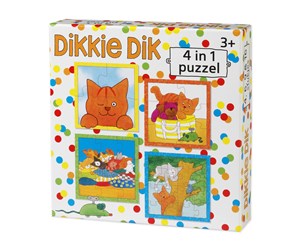 Puslespill - Bambolino Toys Dikkie Dik Puzzle 4in1 Gulv - 52016