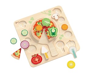 Babyleker - Classic World Wooden Shape Puzzle Pizza 22 pcs. - 40066