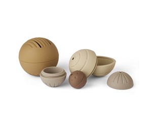 Babyutstyr - Nuuroo Neo silicone ball 4-pack - Brown Mix - NU537BM