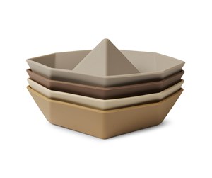 Babyutstyr - Nuuroo Asger silicone boats 4-pack - Brown Mix - NU538BM