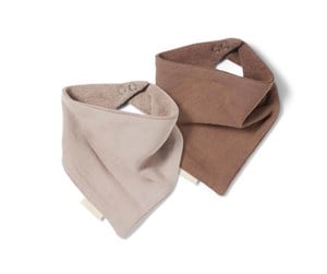 Babyutstyr - Nuuroo Acile bib 2-pack - Cobblestone / Cappuccino - NU205CC