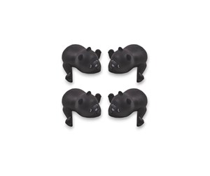 Babyutstyr - Nuuroo Tui silicone corner protector 4-pack  - Black - NU455B