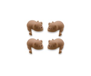 Babyutstyr - Nuuroo Tui silicone corner protector 4-pack  - Brown - NU455BR