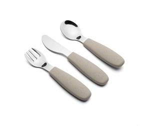 Babyutstyr - Nuuroo Jana cutlery set 3-pack - Cobblestone - NU465CS