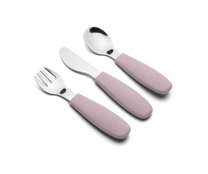 Babyutstyr - Nuuroo Jana cutlery set 3-pack  - Woodrose - NU465WR