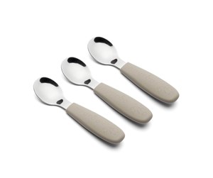 Babyutstyr - Nuuroo Theodor spoons 3-pack - Cobblestone - NU466CS