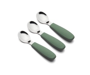 Babyutstyr - Nuuroo Theodor spoons 3-pack - Dusty Green - NU466DG