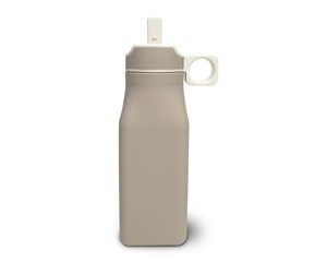 Babyutstyr - Nuuroo Lindi silicone drinking bottle 450 ml - Cobblestone - NU511CS