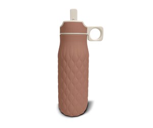 Babyutstyr - Nuuroo Nima silicone drinking bottle  400 ml - Chocolate Malt - NU513CM