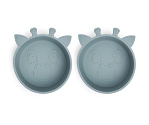 Babyutstyr - Nuuroo Alex silicone deep plate 2-pack - Lead - NU119L