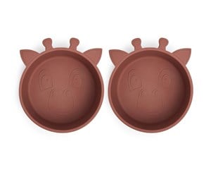 Babyutstyr - Nuuroo Alex silicone deep plate 2-pack - Mahogany - NU119M