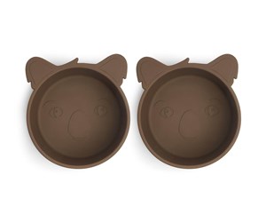 Babyutstyr - Nuuroo Alex silicone deep plate 2-pack  - Acorn - NU120A