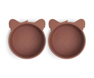 Babyutstyr - Nuuroo Alex silicone deep plate 2-pack  - Mahogany - NU120M