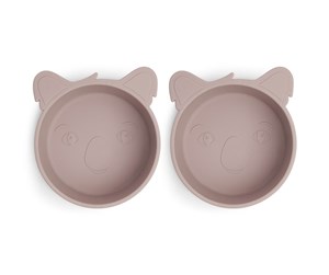 Babyutstyr - Nuuroo Alex silicone deep plate 2-pack  - Woodrose - NU120WR