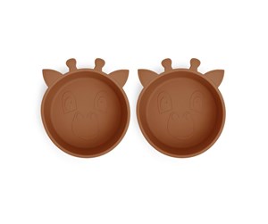 Babyutstyr - Nuuroo Alex deep plate 2-pack  - Caramel Café - NU373CC