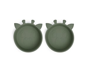 Babyutstyr - Nuuroo Alex deep plate 2-pack - Dusty Green - NU373DG