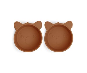 Babyutstyr - Nuuroo Alex deep plate 2-pack -  Caramel Café - NU374CC