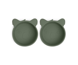 Babyutstyr - Nuuroo Alex deep plate 2-pack - Dusty Green - NU374DG