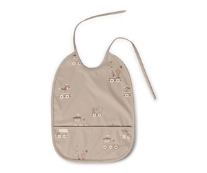 Babyutstyr - Nuuroo Ida bib - Cream Carnival Train - NU493CC