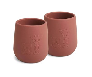 Babyutstyr - Nuuroo Abel silicone cup 2-pack  - Mahogany - NU112M