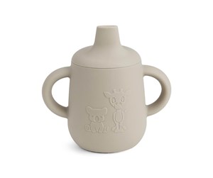 Babyutstyr - Nuuroo Aiko silicone cup with sippy - Cobblestone - NU115CS