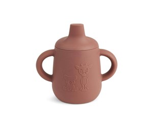 Babyutstyr - Nuuroo Aiko silicone cup with sippy - Mahogany - NU115M